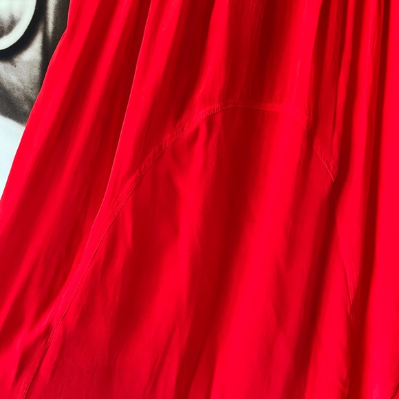 All Saints Amor low back maxi dress in Berry Red NWT size US 4 - Picture 4 of 13